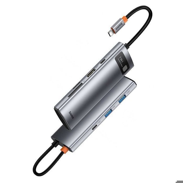 HUB USB 7-in-1 - Baseus - Type-C 2x USB 3.0:een - HDMI 4K 30Hz - PD 100W - RJ45 1Gbps
