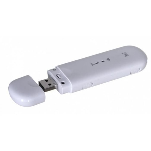 ZTE-reititin, USB LTE CAT.4 -modeemi DL jopa 150 Mb/s, WiFi 2.4GHz, ulkoisten antennien TS-9-liitin - MF79U Valkoinen