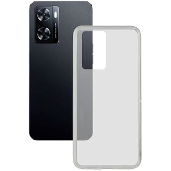 Fodral - KSIX SMART YOUR TECH - OPPO A57s - Flexibel - Transparent - Anti-fingeravtryck transparent