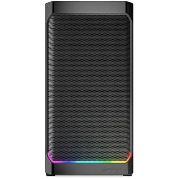 PC-kabinet mATX - SHARKOON - MK4W RGB - RGB-belysning - 4 forinstallerede blæsere - Sort