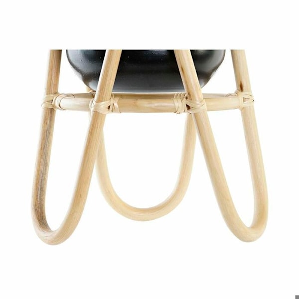 Kolonial plantering i metall och bambu DKD Home Decor svart/naturlig