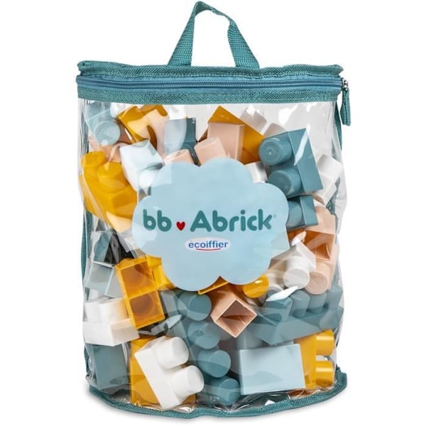 Sæk halvmåne - Byggespil - ECOIFFIER - BB Abrick - 60 dele - +12 måneder Mjuka färger