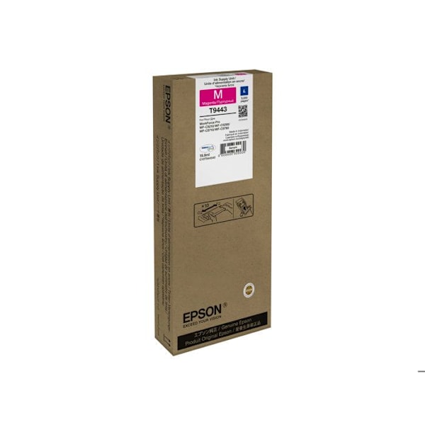 Original Epson T9443 blækpatron - Størrelse L - Magenta