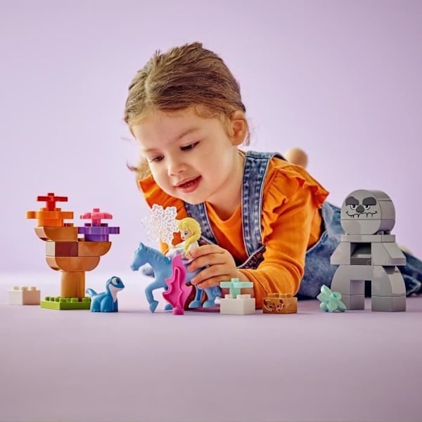 LEGO DUPLO | Disney 10418 Elsa och Bruni i den förtrollade skogen, byggleksak Flerfärgad