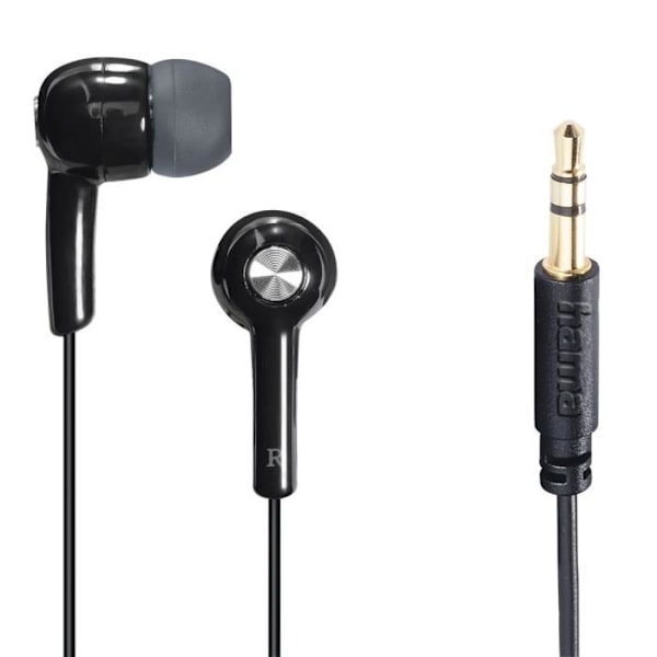 Hovedtelefoner "Gloss", in-ear, sort