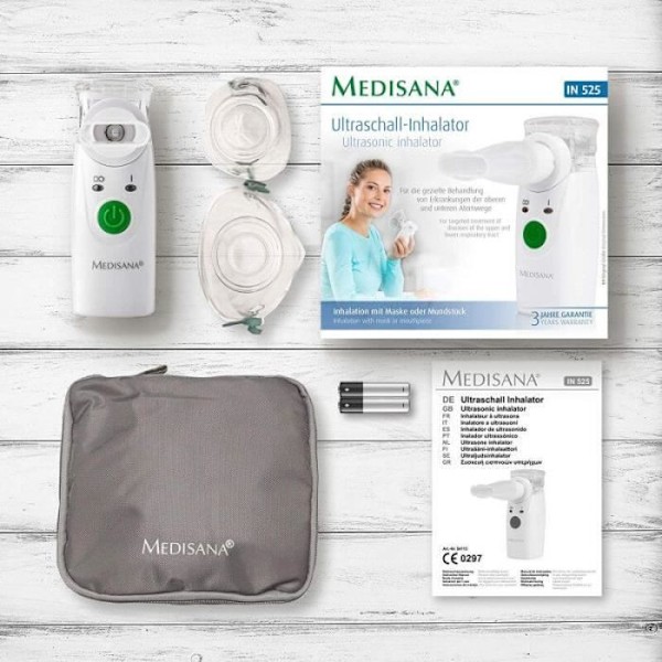 Ultraäänisumuttime MEDISANA IN 525 - Kompakti ja sertifioitu lääkinnällinen laite