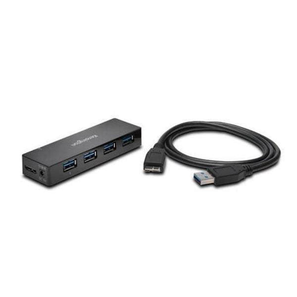 UH4000C keskitin - KENSINGTON - 4 x SuperSpeed USB 3.0 - Pöytätietokoneelle