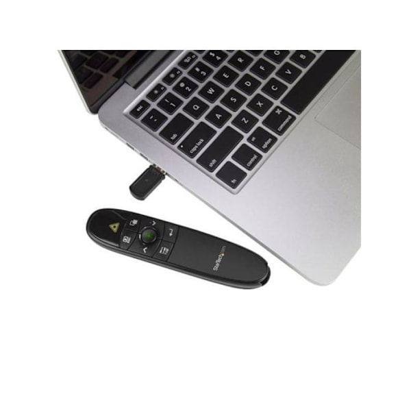Trådlös presentationsfjärrkontroll - STARTECH.COM - PRESREMOTEG - Grön laserpekare - Räckvidd 27 m - USB