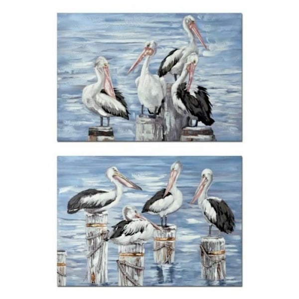 Kadri DKD Kotisisustus Välimeren linnut (2 Yksikköä) (100 x 3 x 70 cm)