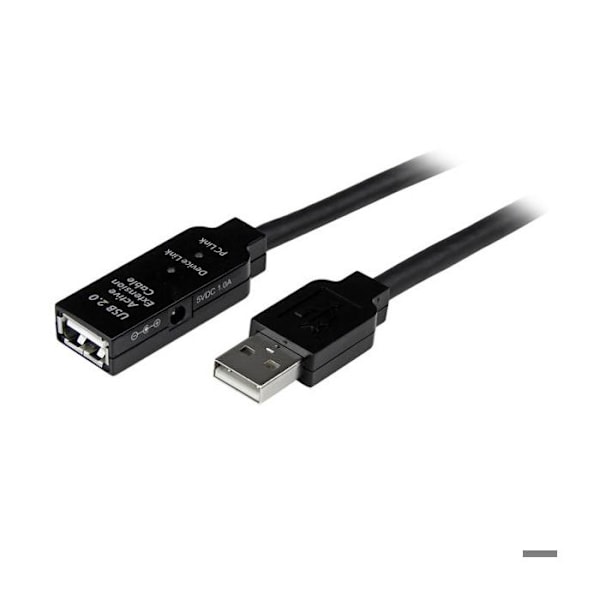 Aktivt USB 2.0 forlængerkabel - STARTECH - 5 m - Sort