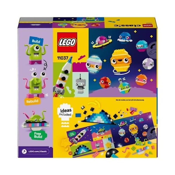 LEGO® 11037 Classic Creative Planets, Solsystemleksak, Raketskyttelbyggsats Flerfärgad