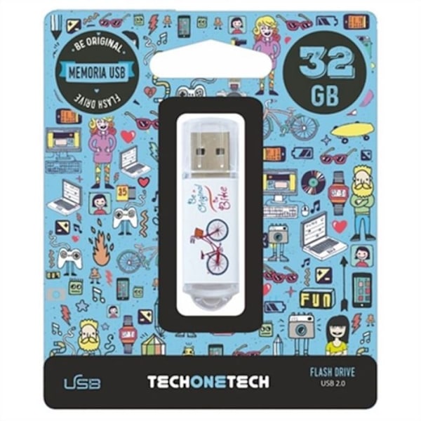 Tech-one-tech usb-nyckel - TEC4005-32 - Pendrive 32GB BE Bike
