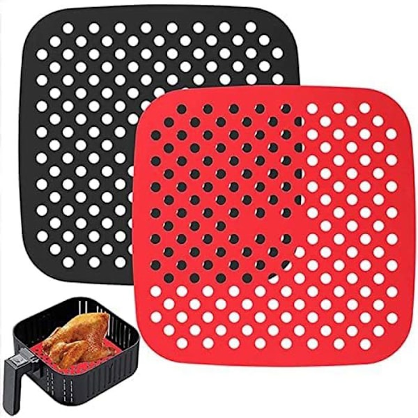 NK 2st Non-Stick silikonfoder för Air Fryer - Tillbehör för Air Fryer, Non-Stick, AirFryer,