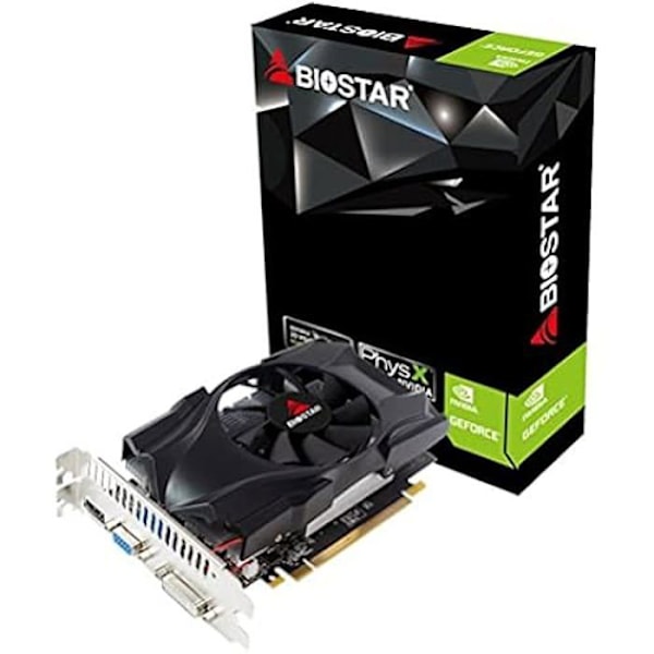 Biostar GeForce GT 1030 4GB DDR4 -näytönohjain (VN1034TB46-TB1RA-BS2) musta