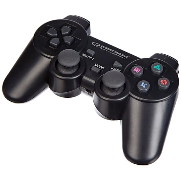 Spilcontroller - ESPERANZA - Gladiator - Kablet - Sort - PC og PS3