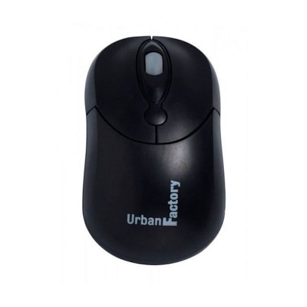 URBAN FACTORY Souris Big Crazy Mouse - Langallinen - USB - Musta