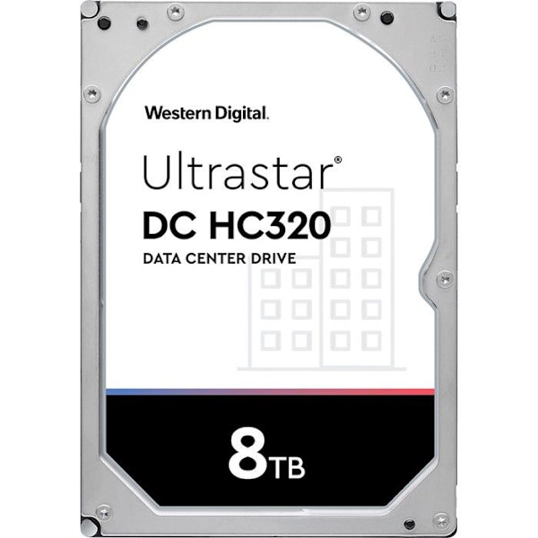 WESTERN DIGITAL HGST Ultrastar DC HC320 HUS728T8TALE6L4 intern hårddisk - 3,5" - 8 TB - SATA/600 - Server