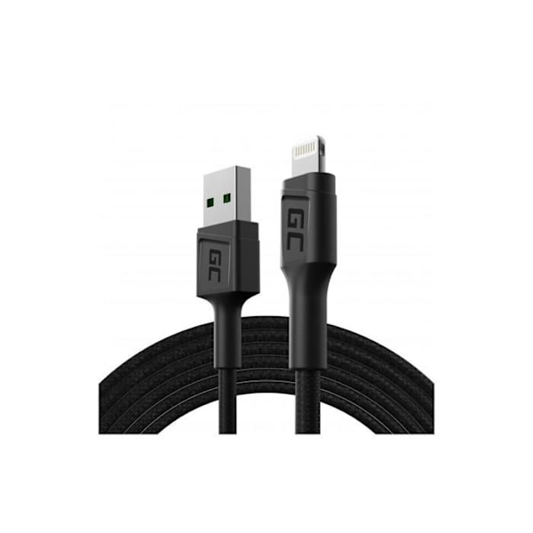 Lightning-kabel - Green Cell - GC PowerStream - 200cm - Hurtig opladning - USB-A