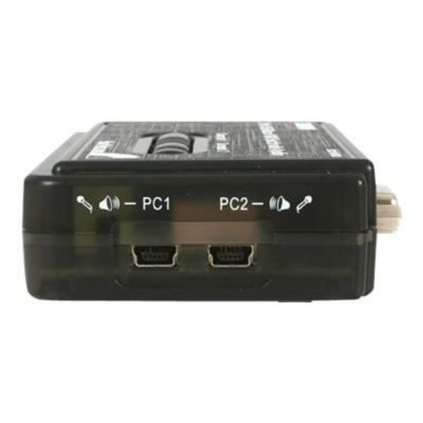 StarTech.com 2-porttinen USB VGA KVM -kytkinsarja, ääni ja kaapelit - Näppäimistö-hiiri -näyttökytkin - musta (SV211KUSB) musta