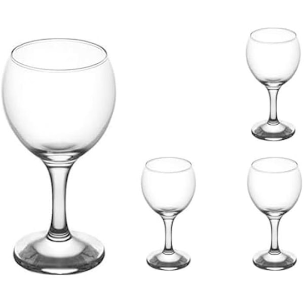 Glasögon - INDIEN - Misket - Set med 4 - Flerfärgade - 210 ML - Tål diskmaskin mångfärgad
