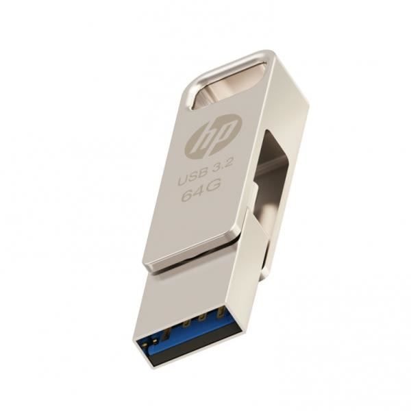 Muistikortti - PNY - HPFD206C-64 - 64 Go - USB Type-A / USB Type-C - 100 Mo/s Hopea