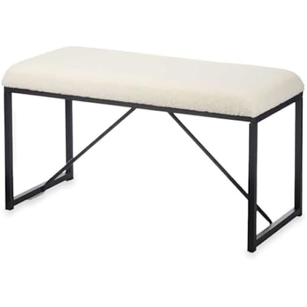 Penkki - LAHJAKORJAUS - Valkoinen metallikangas - 81 x 42 x 38 cm mångfärgad