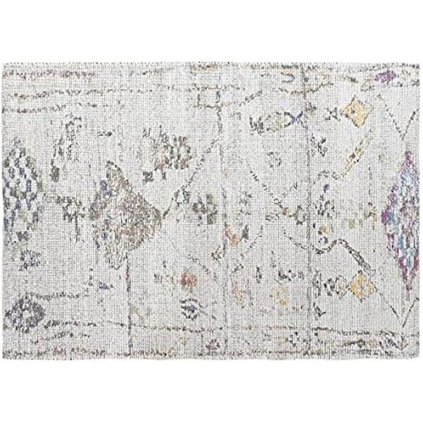 Tæppe - DKD Home Decor - Standard - Hvid - 160x230 cm - Polyester og bomuld Vit