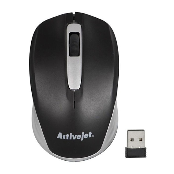 Muut Activejet USB-laitteet AMY-313 langaton USB-hiiri (optinen 1200 DPI musta väri) musta, Harmaa