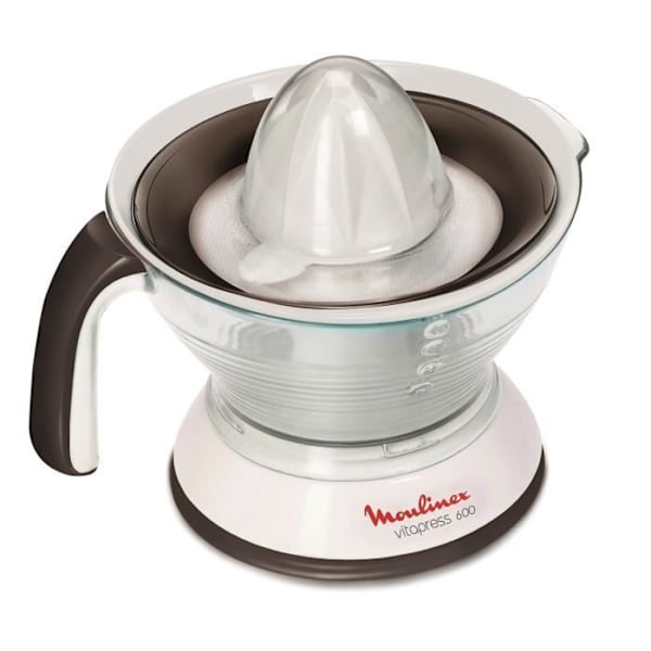MOULINEX Vitapress Electric Citrus Press, Kapacitet 0,6 L, 25 W, Pulp Selector, Maximal Juice Extraction PC300B10 Vit
