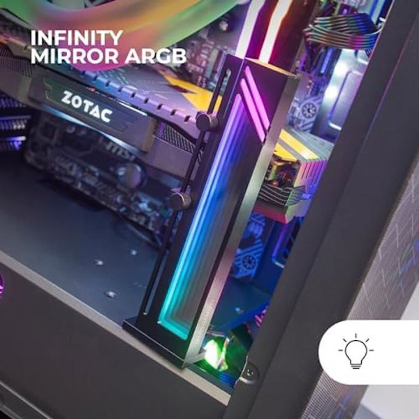 MARSGAMING Mars Gaming MCA-GCB, Grafikkortholder, ARGB Infinity Mirror Illumination, ARGB Sync GPU Holder, Base
