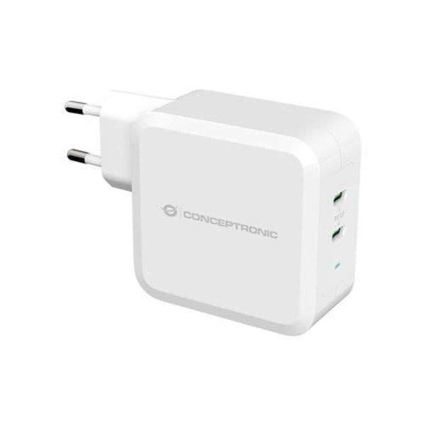 Laddare - CONCEPTRONIC - ALTHEA08W - Inomhus - 2 USB-C-portar - Vit Vit