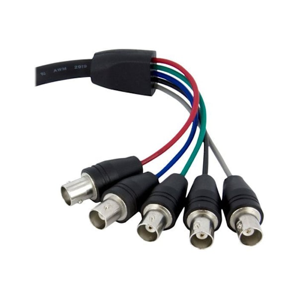 Näyttökaapeli - STARTECH - VGA 5 x BNC RGBHV - 30 cm - Koaksiaalikaapeli - Musta