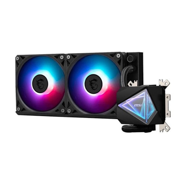 Vattenkylning - MSI - MAG CORELIQUID I240 - 240 mm ARGB - Kompatibel med Intel och AMD - Tyst pump