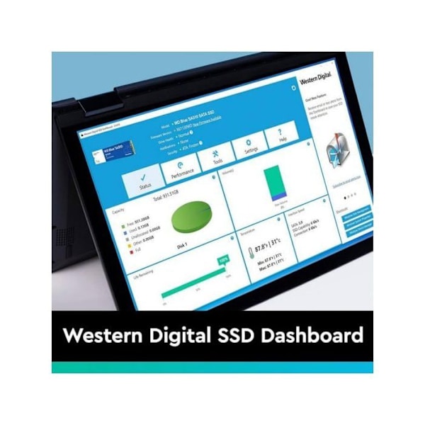SSD-levy - Western Digital - Blue 250G - 2,5 tuumaa - SATA-600 - 250 Go