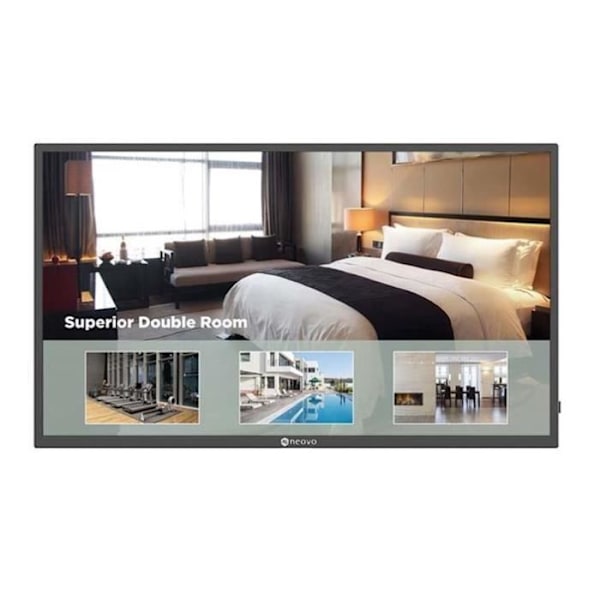 AG NEOVO Storformat monitor PM-3202 32-39-39 SORT 2xHDMI VGA 350cd/m2 4000:1 16/7 ANTI-BURN-IN HØJTALERE - Sort
