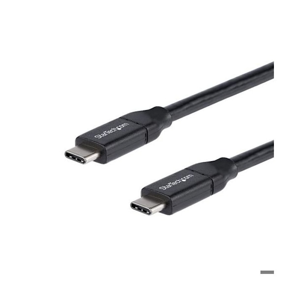 STARTECH USB-C-USB-C-kaapeli - 50 cm - Virransyöttö 5A - USB-IF-sertifioitu - Musta