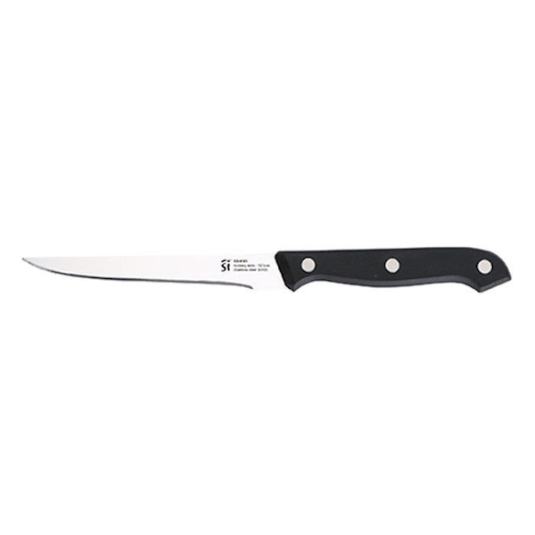 San Ignacio SG-4181 køkkenkniv og holdersæt sort rustfrit stål 6 stk. Svart