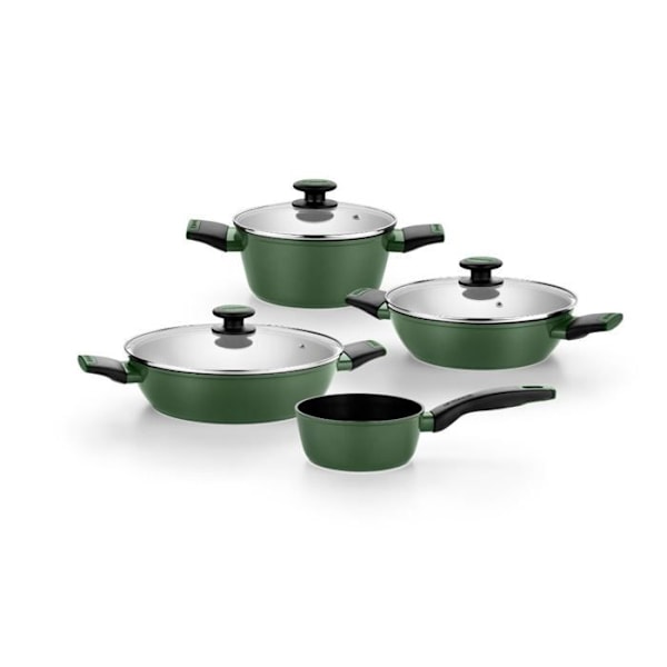 Kokkärlsset - MONIX - M509900 - Smidd aluminium - 4 delar - XylanTM non-stick
