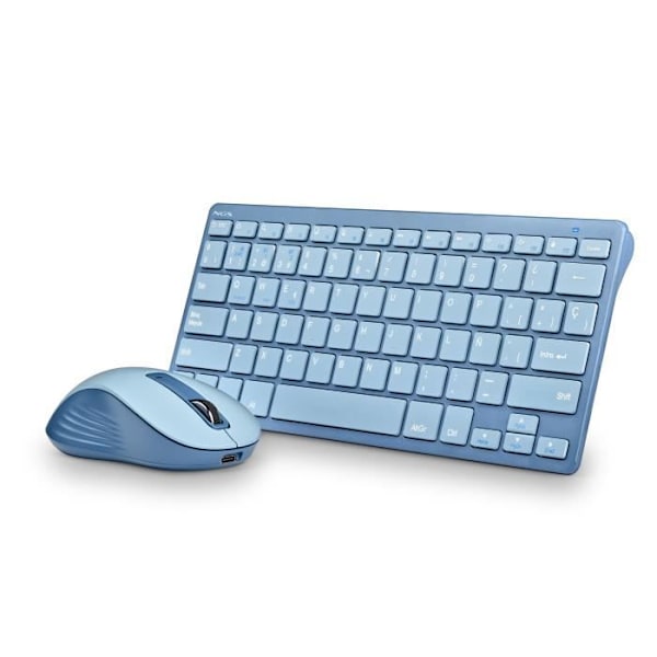 Multimode laddningsbart tangentbord - NGS - Spanska - QWERTY - Bluetooth, 2,4 GHz och USB - Svart