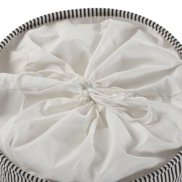 sort polyester bomuld nylon vasketøjskurv (38 x 48 x 38 cm)
