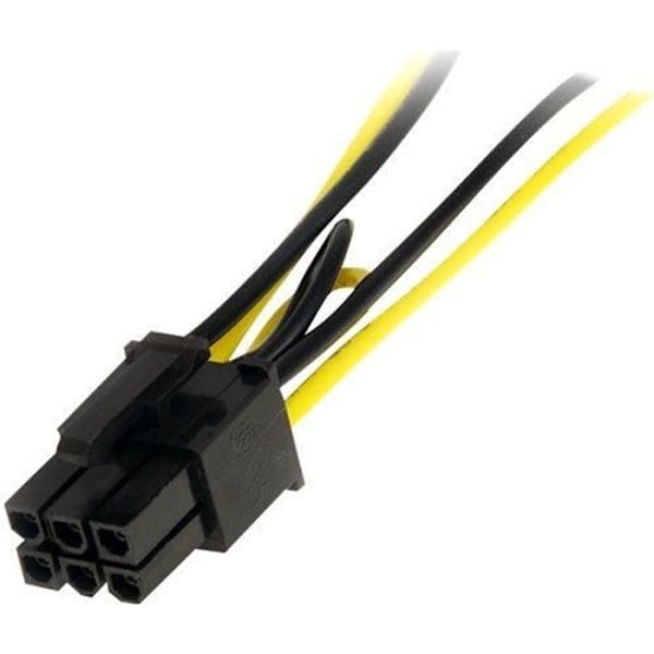 Strømkabel SATA til PCIe 6 pin - STARTECH - 15 cm - Strømadapter til skærmkort