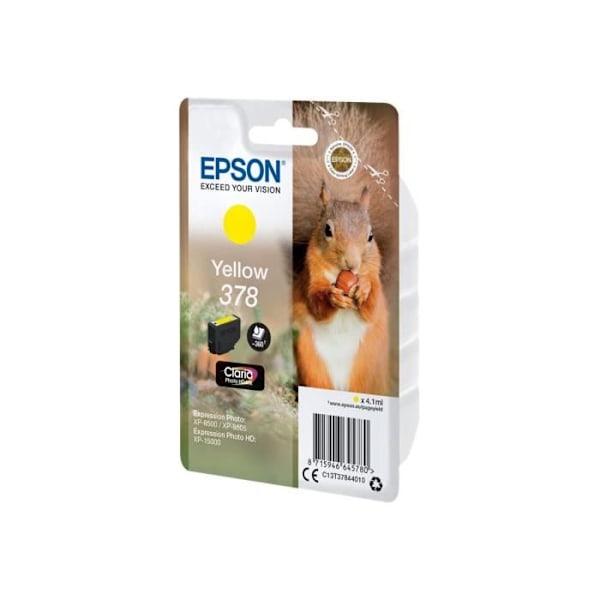 Epson 378 Gul blækpatron - Claria Photo HD Ink - Standard Yield