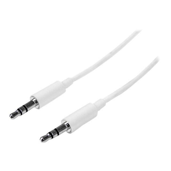 Mini-Jack 3,5 mm ohut stereoäänikaapeli - STARTECH - 1 m - valkoinen