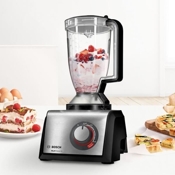 BOSCH - MC812M844 - Multifunktionsrobot - 1250W - Rustfrit stål + sort