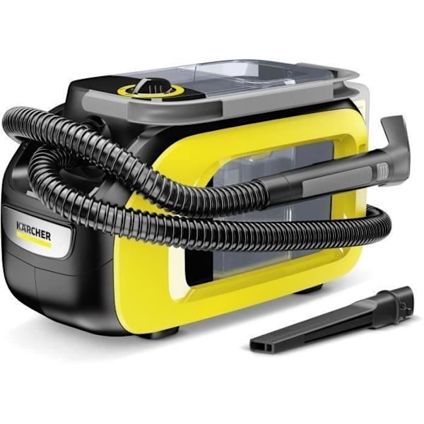KARCHER - Extraktorinjektor 18V (2,5 Ah) - SE 3-18 kompakt (batteri ingår ej) - 12 min autonomi - svart/gul - 1.081-500.0 Grå och gul