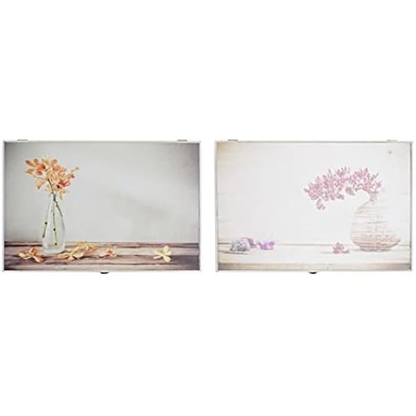 Låg - DKD HOME DECOR - Standard - MDF Træ - Gul - 46,5 x 6 x 31,5 cm
