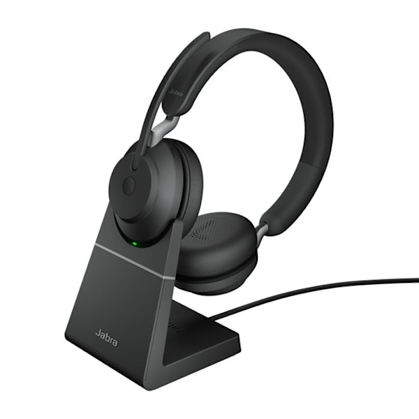 Jabra Evolve2 65 Headset - USB-A UC Stereo med ladestander - Sort