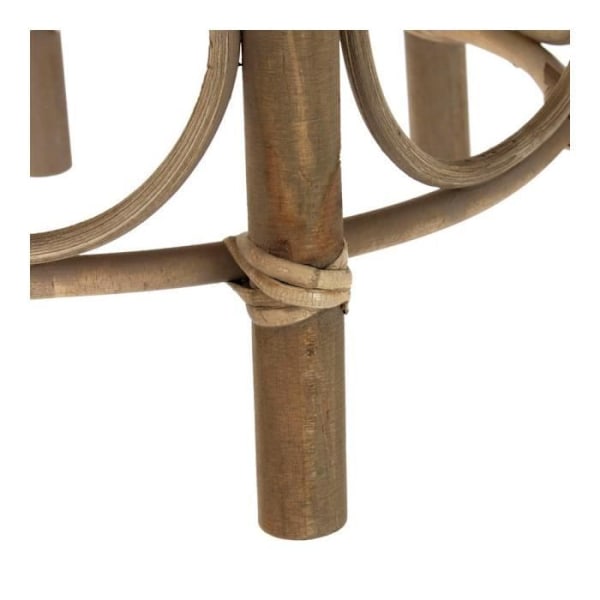 Sidobord - dkd heminredning - 49 x 49 x 55 cm - Vit - Naturlig stil