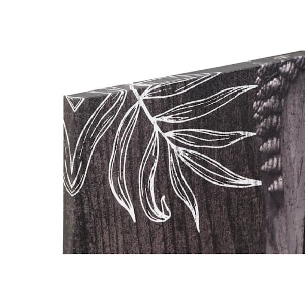DKD Home Decor Pine Canvas Buda Ram (2 st)