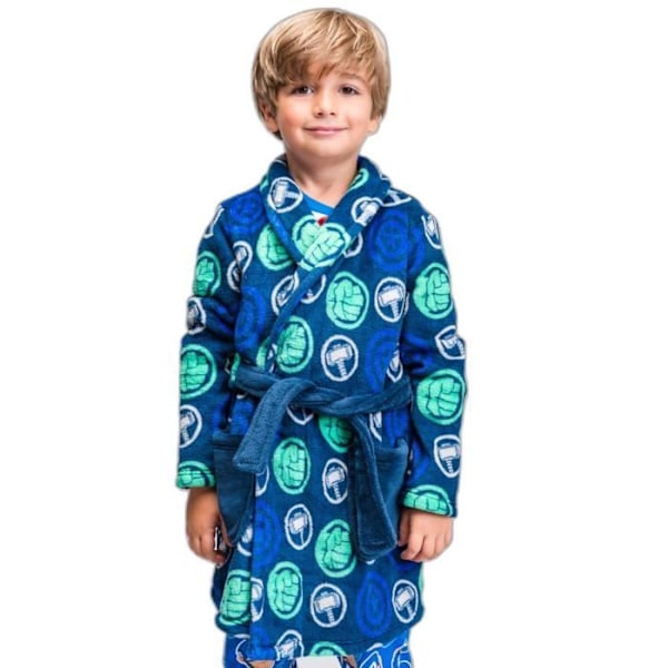 Cerda Avengers fleece badekåbe til børn - blå - 4 år